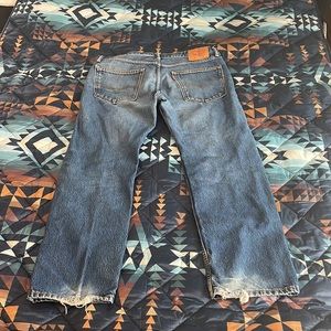 Levi’s 505 36x30 awesome fade, character, fray